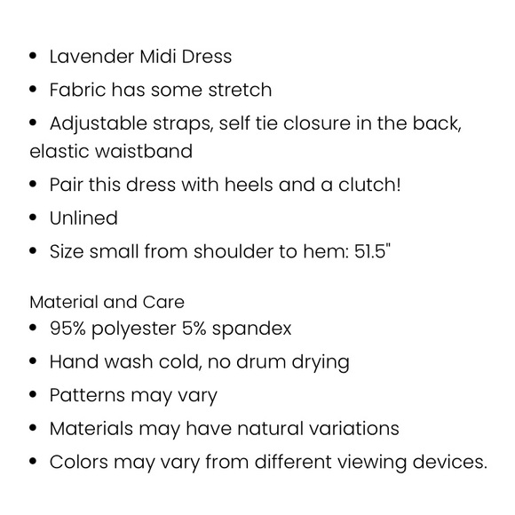 Lavender Pleated MIDI Dress - Picture 8 of 9